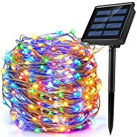 Los mejores  - Ankway 200 LED Guirnalda Luces Solares- Cadena Luces Solares 8 Modos 22M-72ft Luces LED Navidad Impermeable IP65 para…